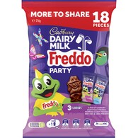 Cadbury Freddo Party Milk Chocolate Share Pack 18 Pieces