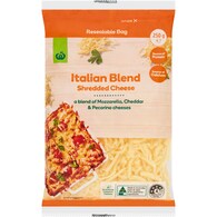 Woolworths Shredded Mozzarella Cheddar & Pecorino Blend