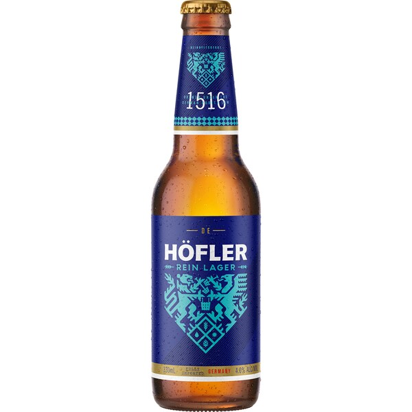 Hofler Premium Lager Beer Bottle 330ml
