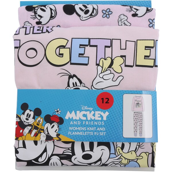 Disney Minnie Mouse Womens Pyjamas Size 12 Each