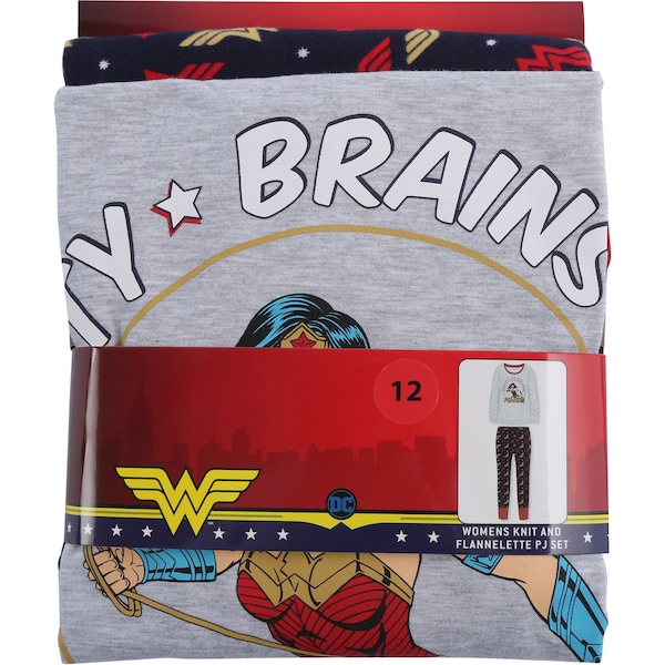 Warner Bros. Wonder Woman Womens Pyjamas Size 12 Each