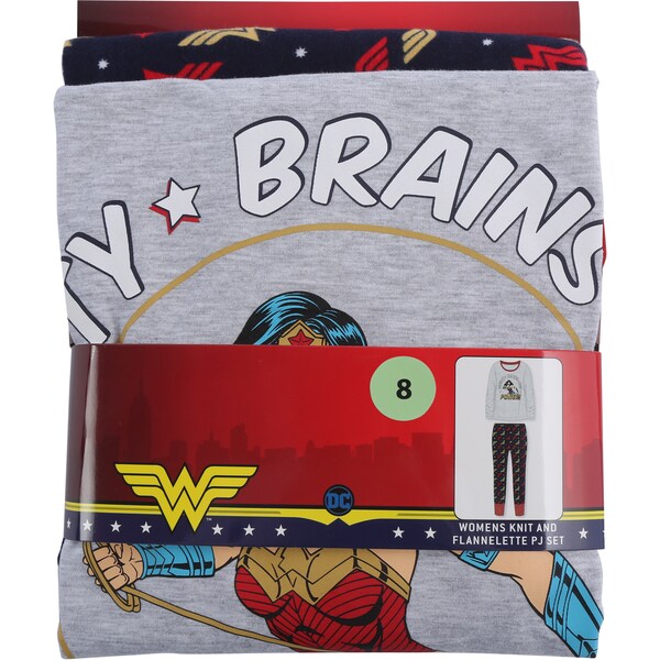 Warner Bros. Wonder Woman Womens Pyjamas Size 8 Each