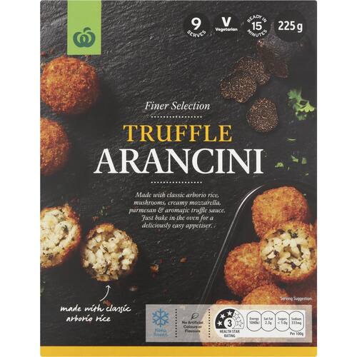 Woolworths Truffle Arancini 225g bunch