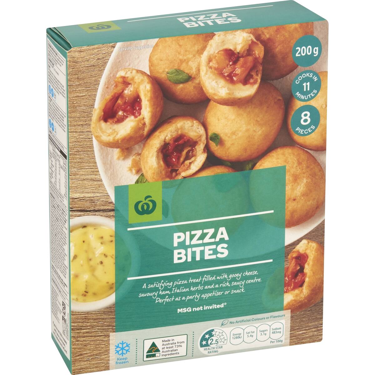 Woolworths Pizza Bites 200g bunch
