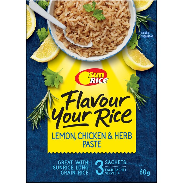 Sunrice Flavour Your Rice Lemon, Chicken & Herb Paste 60G