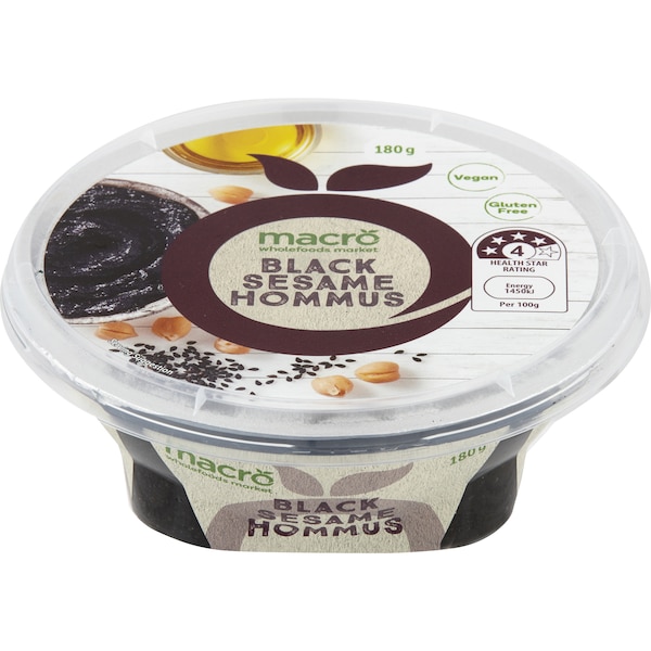 Macro Black Sesame Hommus 180g