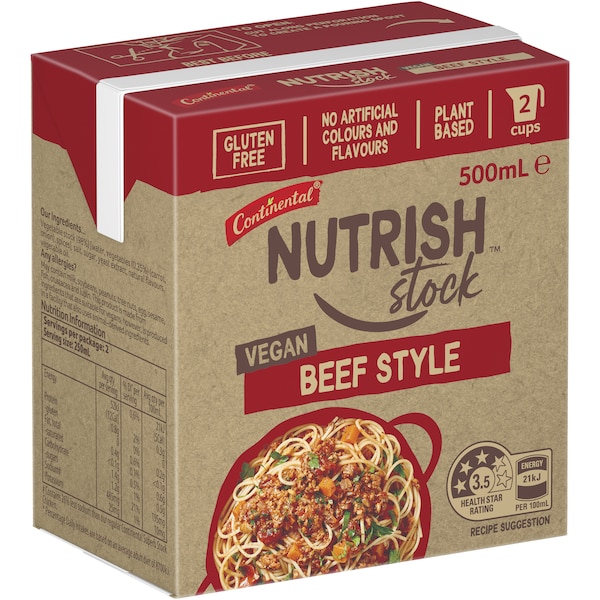 Continental Nutrish Vegan Liquid Stock Beef Style 500ml