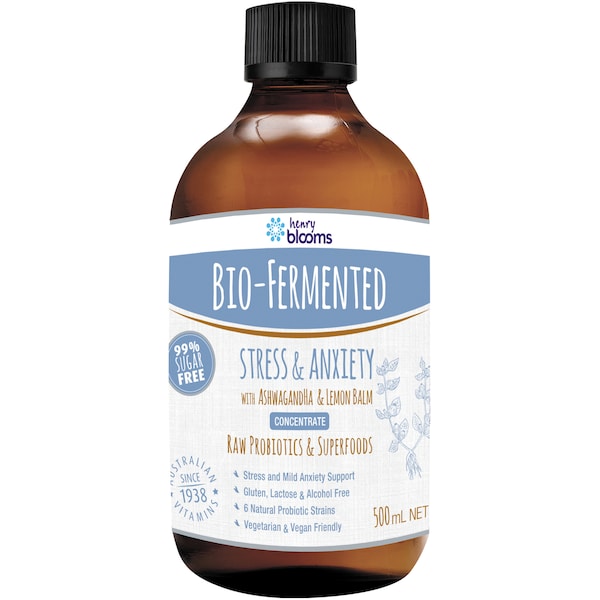 Henry Blooms Bio-Fermented Stress & Anxiety 500mL