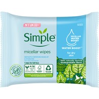 Simple Micellar Wipes Water Boost