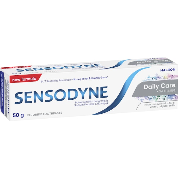 Sensodyne Daily Care & Whitening Toothpaste For Sensitive Teeth 50g