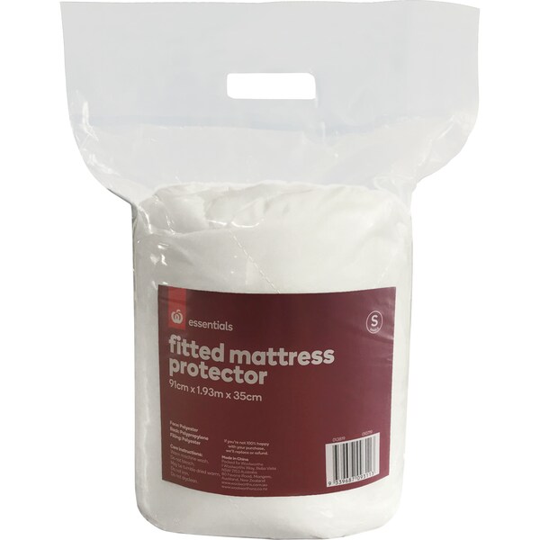 Essentials Antibacterial Mattress Protector Single Bed Each
