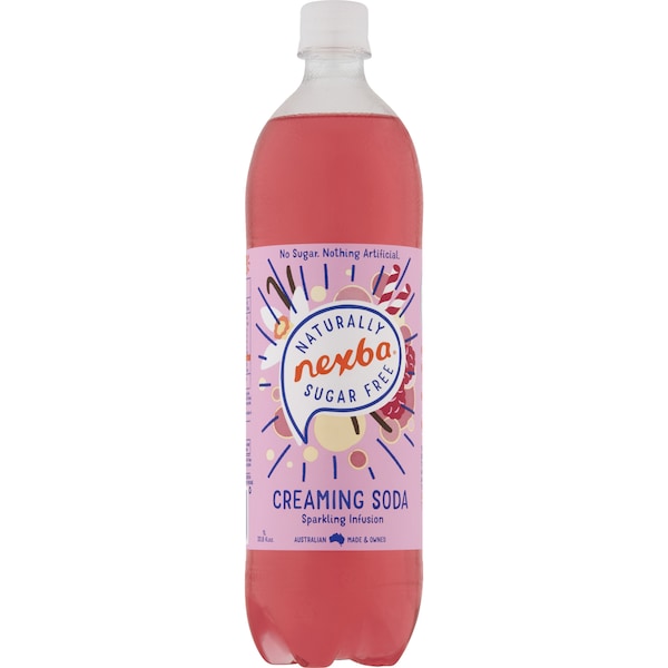Nexba Creaming Soda Sugar-Free Sparkling Soda 1l