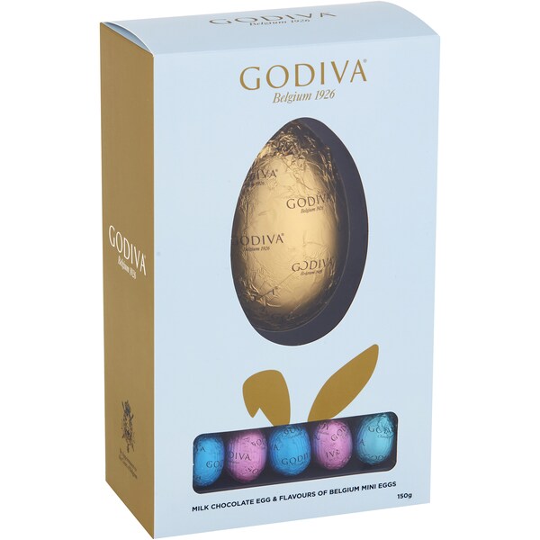 Godiva Easter Egg & 5 Mini Eggs Gift Box 150g