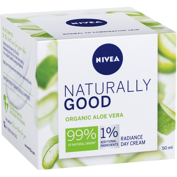 Nivea Naturally Good Radiance Day Cream Face Moisturiser 50mL