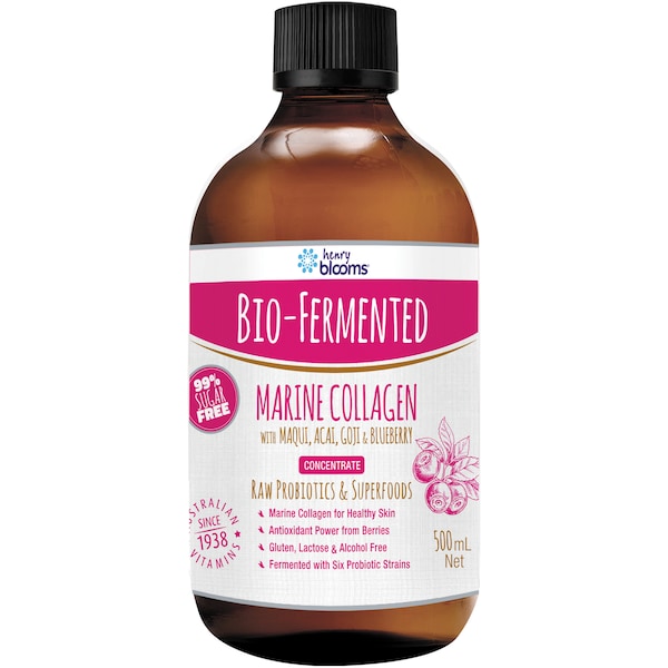 Henry Blooms Bio-Fermented Marine Collagen 500mL
