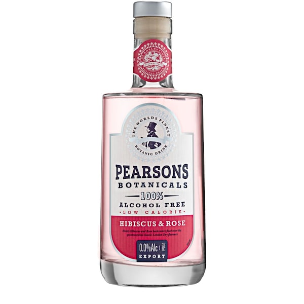 Pearsons Botanicals 100% Alcohol Free Hibiscus & Rose Gin 700ml