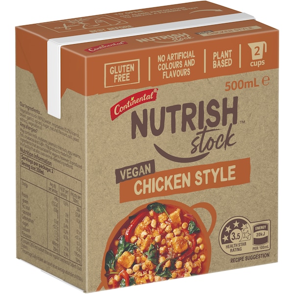 Continental Nutrish Liquid Stock Vegan Chicken Style 500ml