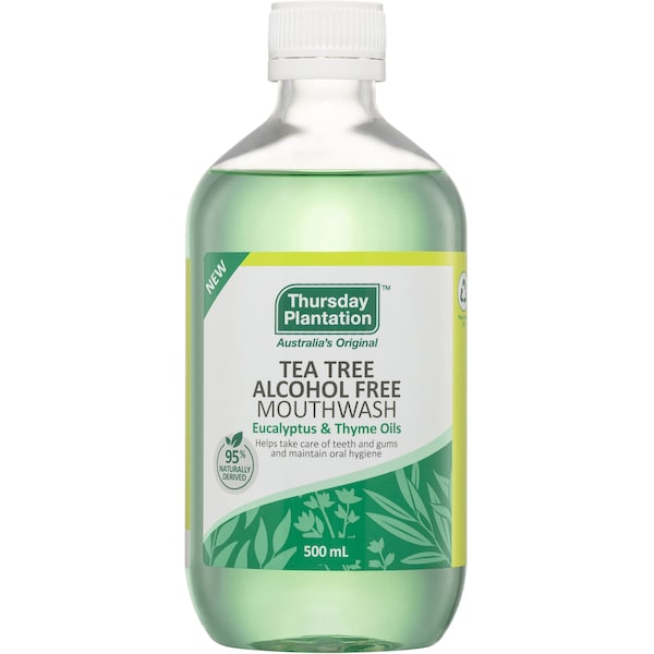 Thursday Plantation Tea Tree Alcohol Free Eucalyptus & Thyme Mouthwash 500mL