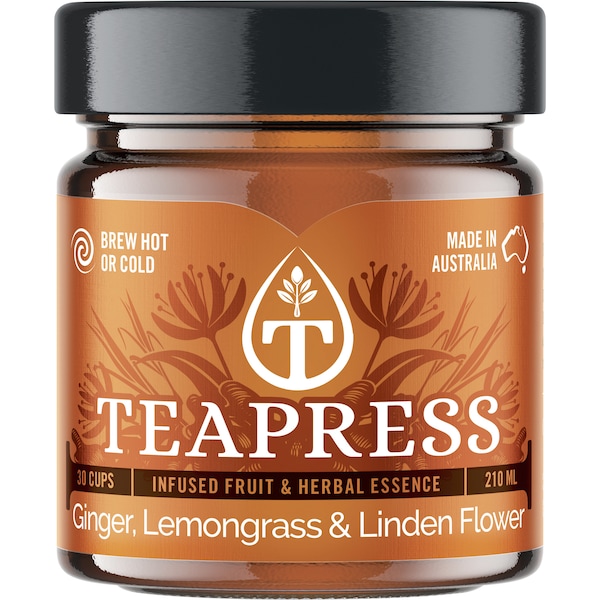 Teapress Ginger Lemongrass & Linden Flower Tea 210mL