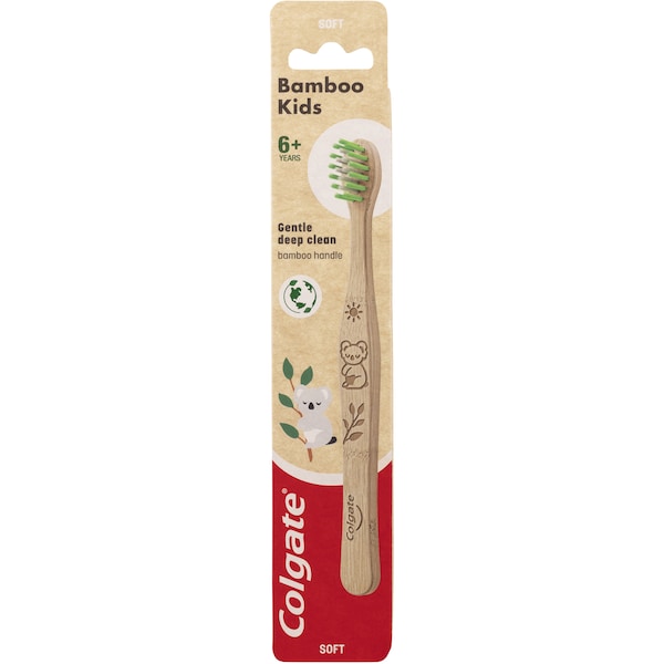 Colgate Kids Bamboo Toothbrush Soft Bristles Children 6+ Years 1 pack