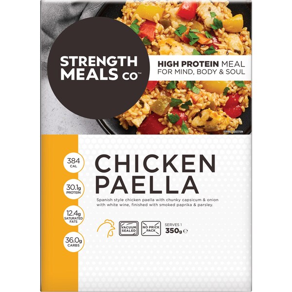 Strength Meals Co Chicken Paella 350g