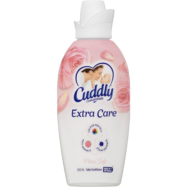 Cuddly Concentrate Fabric Conditioner Extra Care Petal Soft 850mL