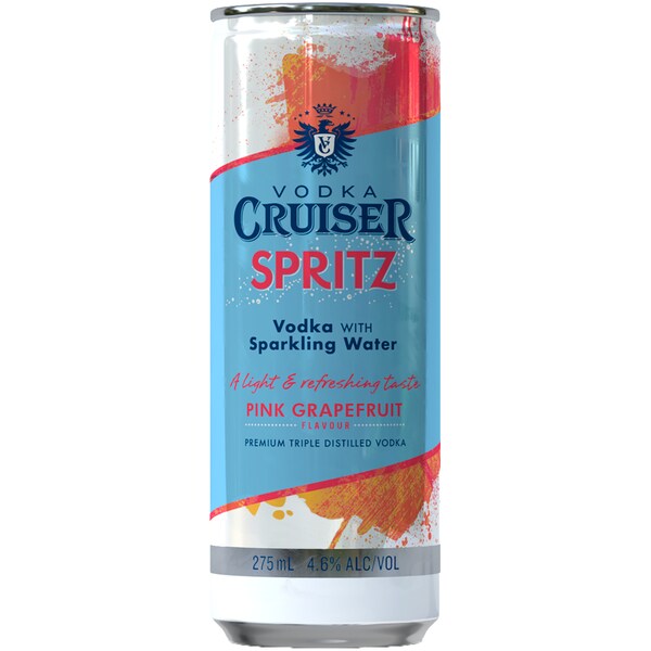 Vodka Cruiser Spritz Pink Grapefruit Can 275ml