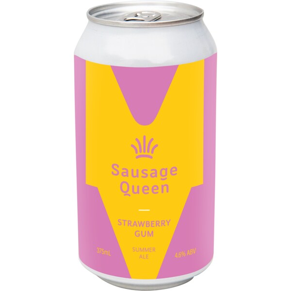 Sausage Queen Strawberry Gum Summer Ale Can 375ml