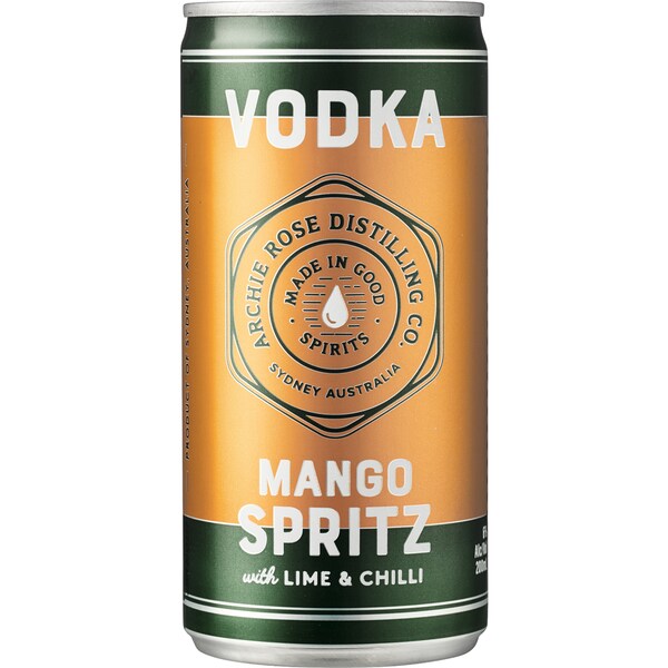 Archie Rose Distilling Co. Rose Vodka Mango & Chilli Spritz Can 200ml