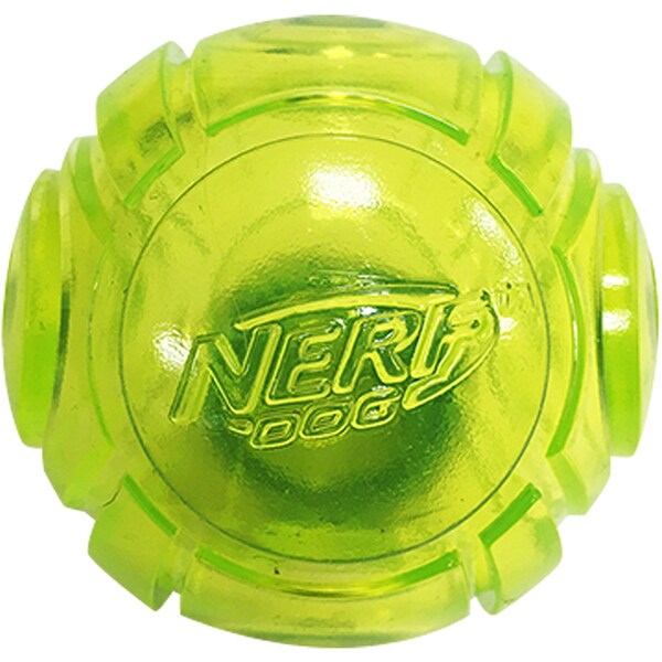 Nerf Led Glow Ball Green Dog Toy Each