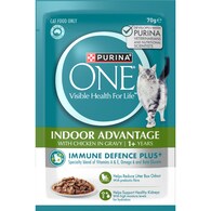 Purina One Adult Indoor With Chicken In Gravy Wet Cat Food