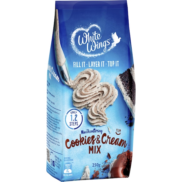 White Wings Cookies & Cream Mix 250g
