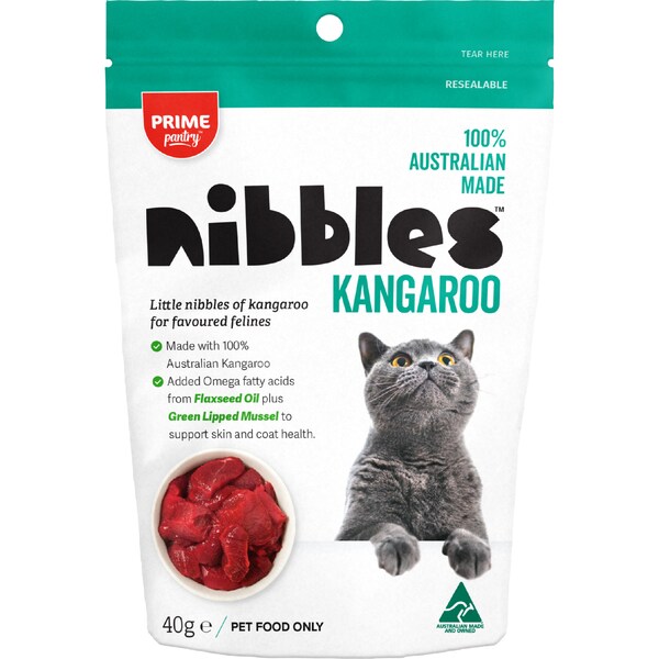 Prime Pantry Nibbles Kangaroo Cat Treats 40g