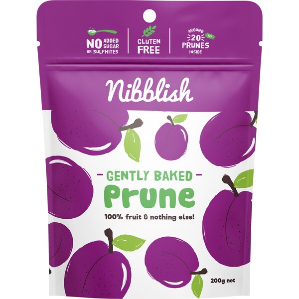 Nibblish Gently Baked Prunes 200g