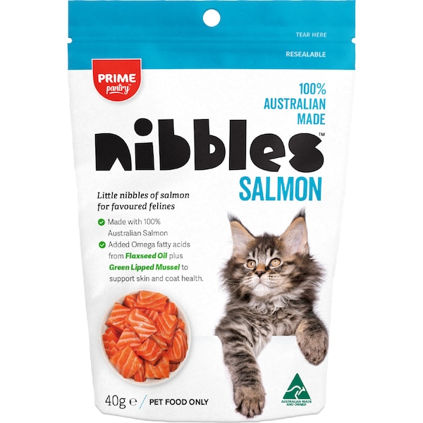 Prime Pantry Nibbles Salmon Cat Treats 40g