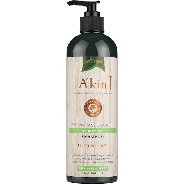Akin Lemongrass & Juniper Purifying Shampoo 500mL