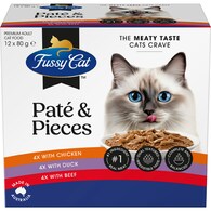 Fussy Cat Grain Free Adult Wet Cat Food Pate & Pieces