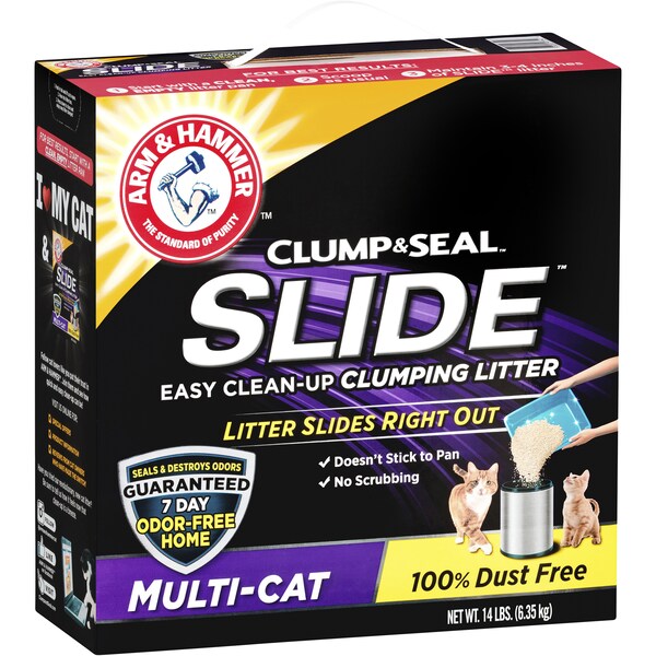 Arm & Hammer Clump & Seal Slide Multi Cat Litter 6.35kg