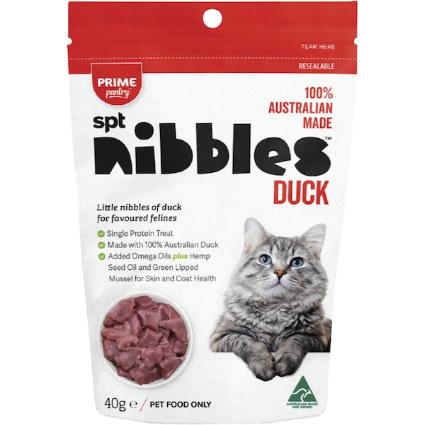 Prime Pantry Nibbles Duck Cat Treat 40g
