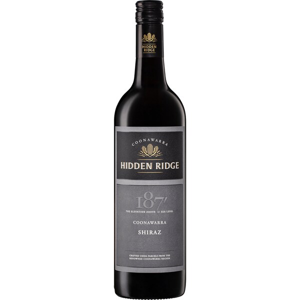 Hidden Ridge Shiraz Bottle 750mL