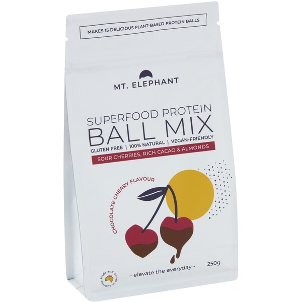 Mt Elephant Superfood Protein Ball Mix Chocolate Cherry 250g