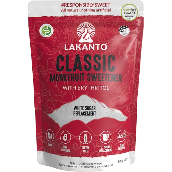 Lakanto Monkfruit Classic Sweetener Replaces White Sugar 500g