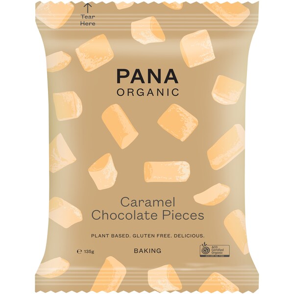 Pana Organic Caramel Chocolate Pieces 135g