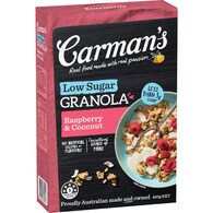 Carman's Granola Raspberry & Coconut Low Sugar