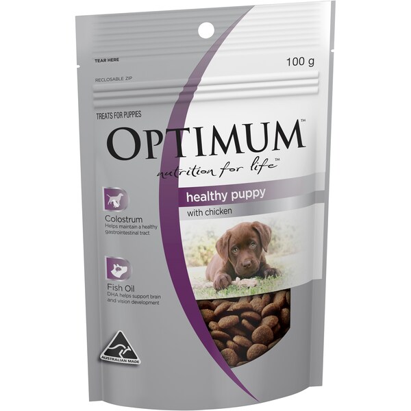 Optimum Healthy Puppy With Chicken Dog Treats 100g