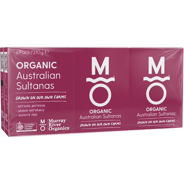 Murray River Organics Australian Sultanas 6 pack