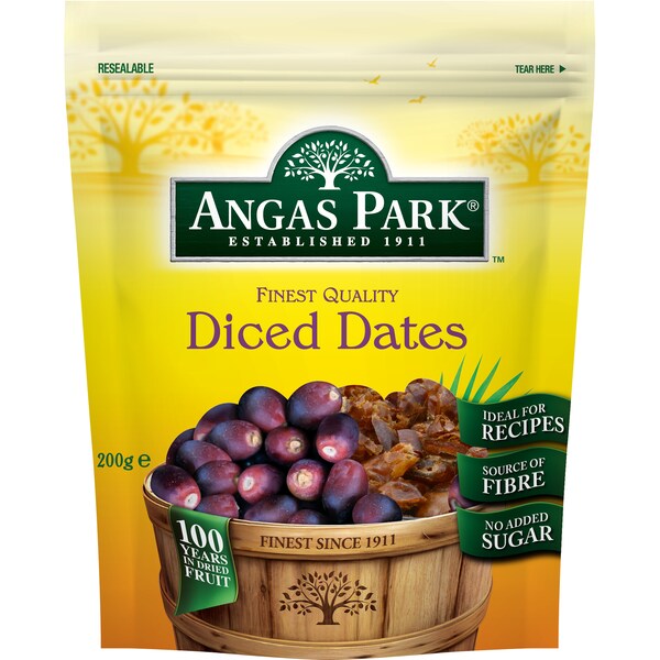 Angas Park Diced Dates 200g