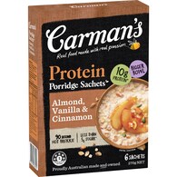 Carman's Protein Porridge Sachets Almond Vanilla & Cinnamon