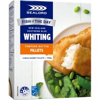 Sealord Fish Of The Day Whiting Tempura Batter Fillets