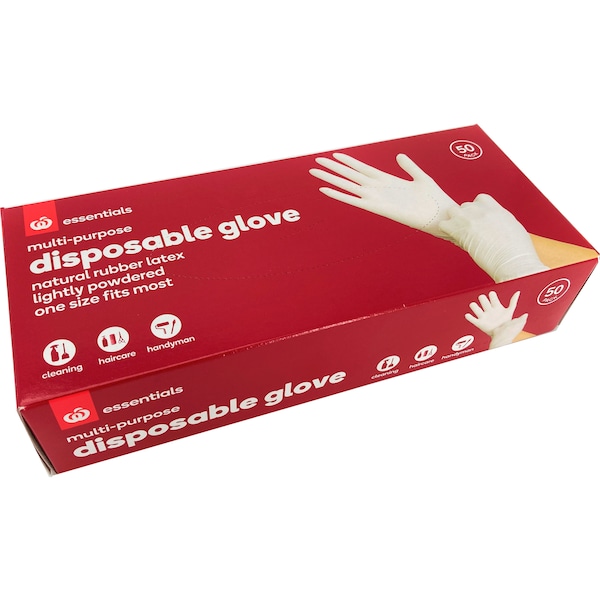 Essentials Multipurpose Disposable Gloves 50 pack
